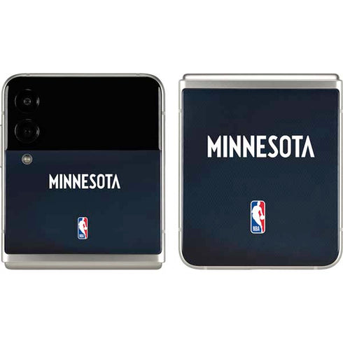 NBA Minnesota Timberwolves Jersey Galaxy Z Flip3 5G Skin